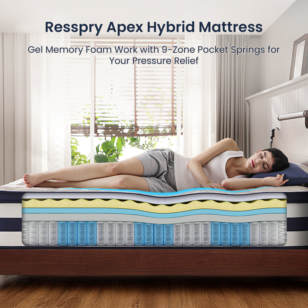 Mysvibe Gel Memory Foam Hybrid Mattress | Apex Collection